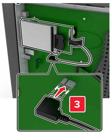 LEXMARK CX825 - CX827DE - Installation d'un disque dur sur l'imprimante - 8