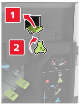 LEXMARK CX825 - CX827DE - Bourrage papier derrière la porte k - 10