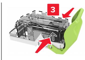 LEXMARK CX825 - CX827DE - Remplacement de la cartouche d'agrafes dans l'unité de finition d'agrafage - 4