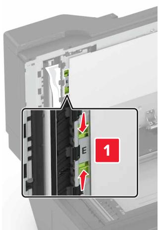 LEXMARK CX825 - CX827DE - Bourrage papier dans le dispositif d'alimentation automatique - 4