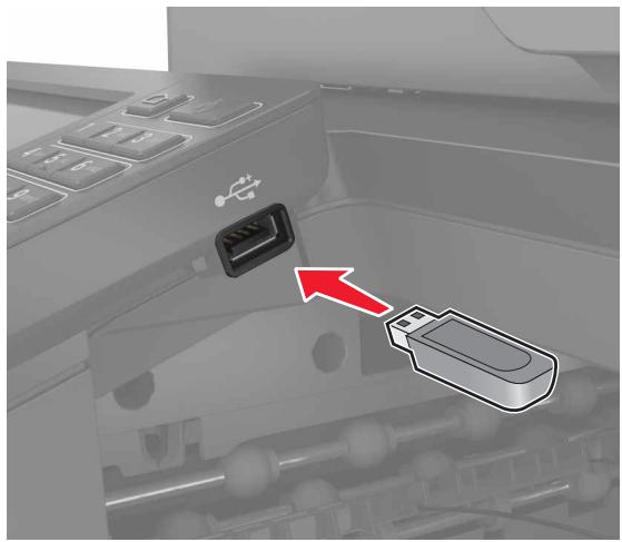 LEXMARK CX825 - CX827DE - Numérisation vers un lecteur flash - 1