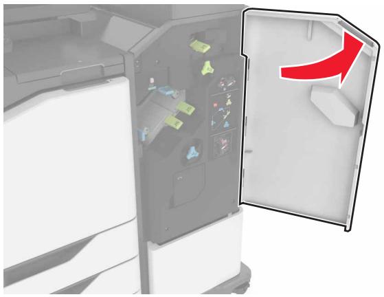 LEXMARK CX825 - CX827DE - Remplacement du support de la cartouche d'agrafes dans l'unité de finition d'agrafage/perforation multiposition - 1
