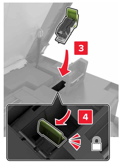 LEXMARK CX825 - CX827DE - Remplacement de la cartouche d'agrafes dans l'unité de finition d'agrafage - 7