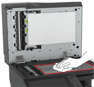 LEXMARK CX825 - CX827DE - Nettoyage du scanner - 4