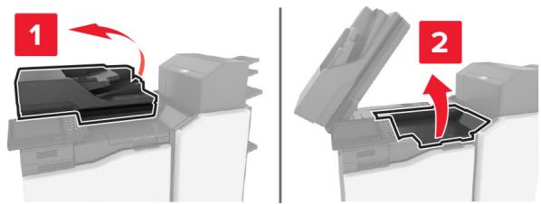 LEXMARK CX825 - CX827DE - Bourrage papier derrière la porte k - 1