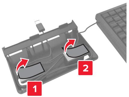 LEXMARK CX825 - CX827DE - Installation du plateau pour clavier - 3