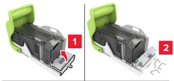 LEXMARK CX825 - CX827DE - Bourrage d'agrafes derrière la porte g - 4