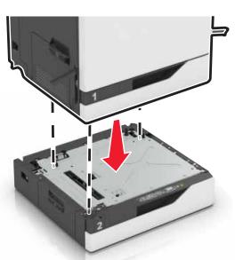 LEXMARK CX825 - CX827DE - Installation des tiroirs en option - 5
