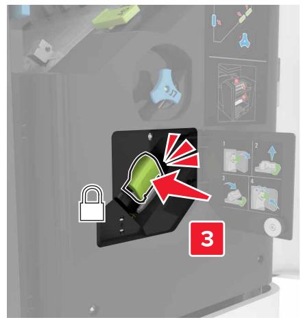 LEXMARK CX825 - CX827DE - Remplacement de la cartouche d'agrafes dans l'unité de finition d'agrafage/perforation multiposition - 7