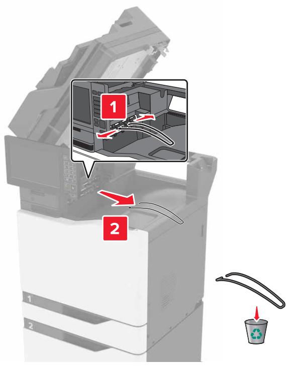 LEXMARK CX825 - CX827DE - Installation de l'unité de finition d'agrafage/perforation multiposition - 5