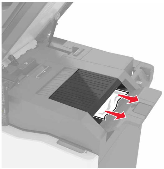 LEXMARK CX825 - CX827DE - Bourrage papier dans le bac de l'unité de finition - 1