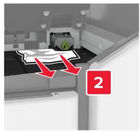 LEXMARK CX825 - CX827DE - Bourrage papier derrière la porte k - 3