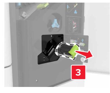 LEXMARK CX825 - CX827DE - Remplacement de la cartouche d'agrafes dans l'unité de finition d'agrafage/perforation multiposition - 3