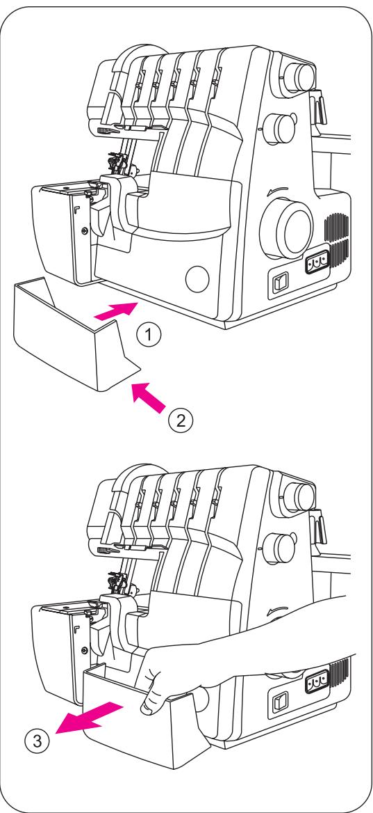 SINGER OVERLOCK PROFESSIONAL 5 - Retrait: - 1