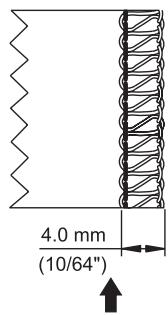 SINGER OVERLOCK PROFESSIONAL 5 - Réglage de la largeur à l'aide du bouton de réglage - 3