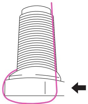 SINGER OVERLOCK PROFESSIONAL 5 - Comment changer les fils : méthode a nœuds - 3