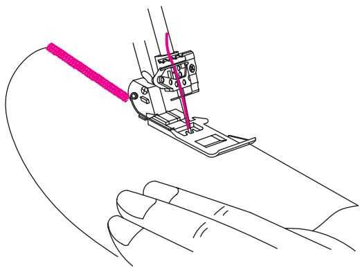 SINGER OVERLOCK PROFESSIONAL 5 - 2) RÉalisation d'une couture d'assemblage décorative - 2