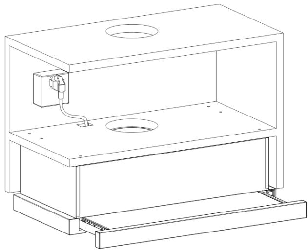 OCEANIC OCEAHT440R8 - Fixation à un meuble de cuisine - 6