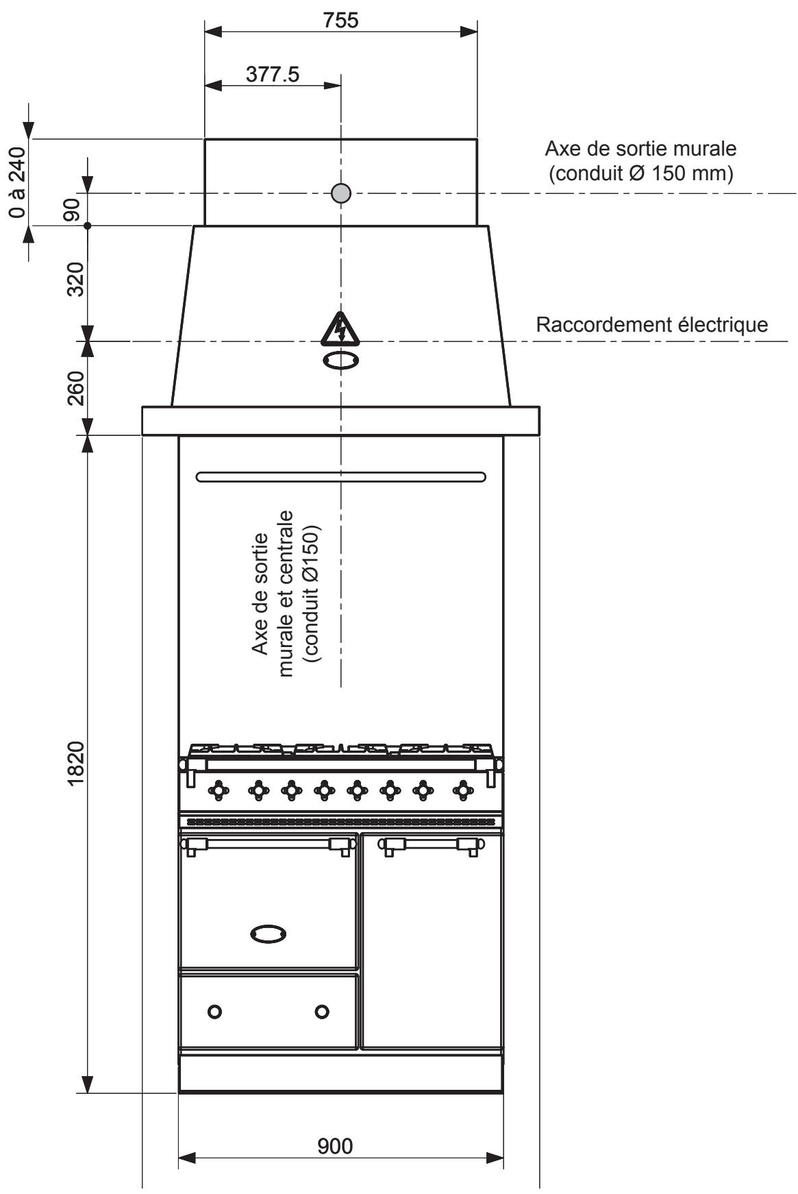 LACANCHE L2HM1200E - L1HM 1100 - VUE DE FACE - 1
