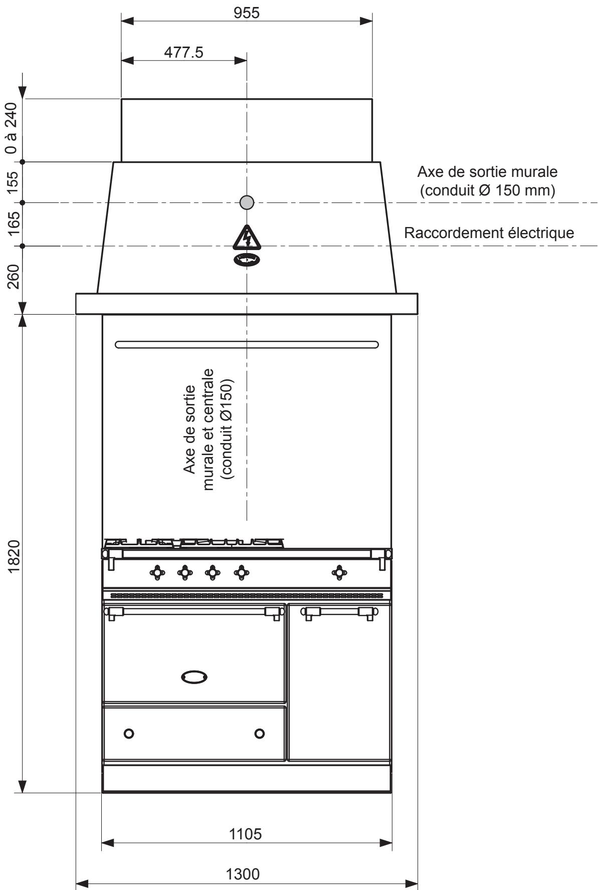 LACANCHE L2HM1200E - L2HM 1300E - VUE DE FACE - 1