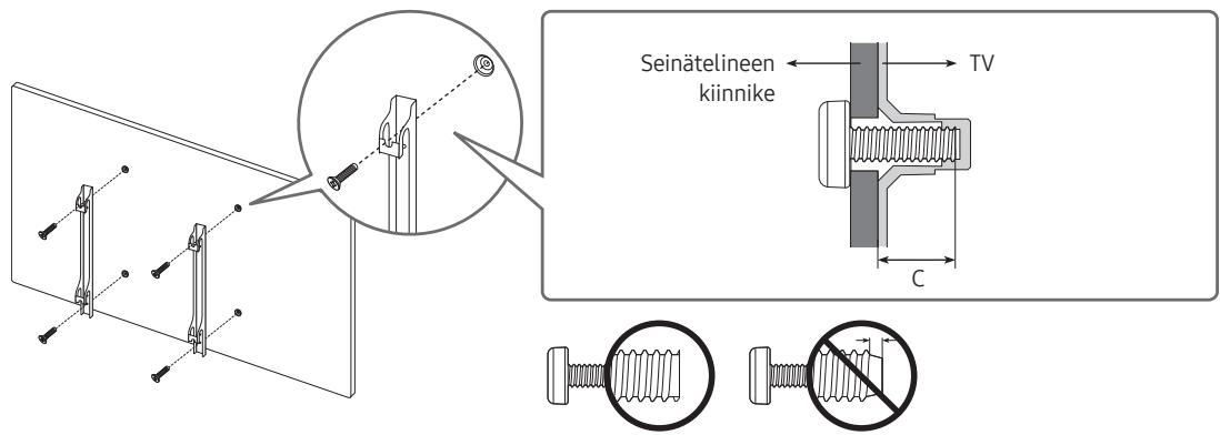 SAMSUNG QE65Q7F - Television asentaminen seinälle - 2