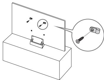 SAMSUNG QE65Q7F - Preventing the TV from falling - 1