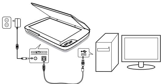 MUSTEK F1200N - CONNECTING THE SCANNER - 1