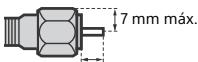 SONY KD55XE8505BAEP - Recomendación sobre el conector de tipo F - 1