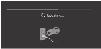 SONY KD55XE8505BAEP - Ked'sa zobrazi sprava [Je dostupná nováactualizácia softveru systemu TV...]. - 1