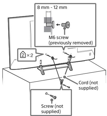 SONY KD55XE8505BAEP - Topple prevention - 2
