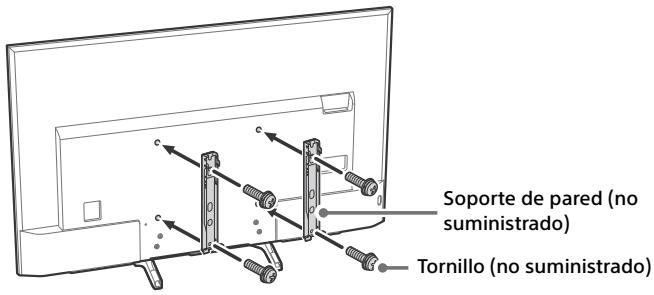 SONY KD55XE8505BAEP - Coloque el soporte de pared (no suministrado) utilizing sus tornillos (no suministrados). KD-75/65/55XE90xx, FW-75/65/55XE90xx - 2