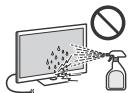 SONY KD55XE8505BAEP - Hantering och rengöring av TV:ns bildskärm/ holje - 1