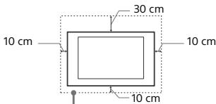 SONY KD55XE8505BAEP - Installation an der Wand - 1