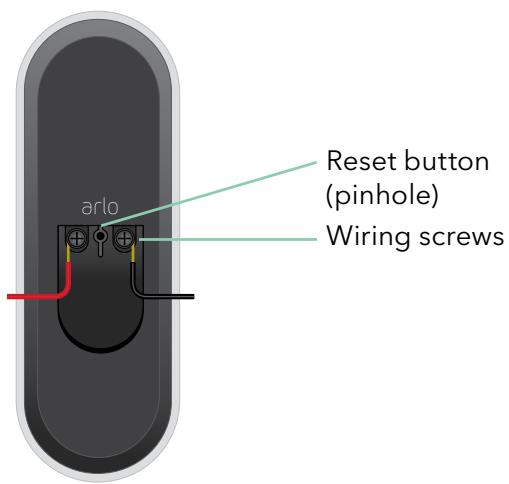 ARLO AVD1001-100EUS - Video Doorbell rear view - 1