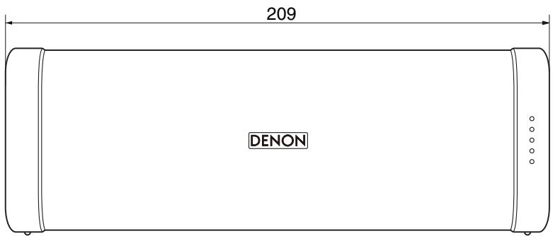 DENON DSB-250BT - Dimensions (Unité : mm) - 1