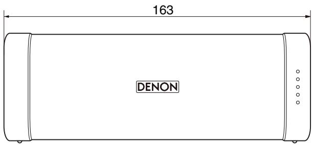 DENON DSB-250BT - Dimensions (Unité : mm) - 1