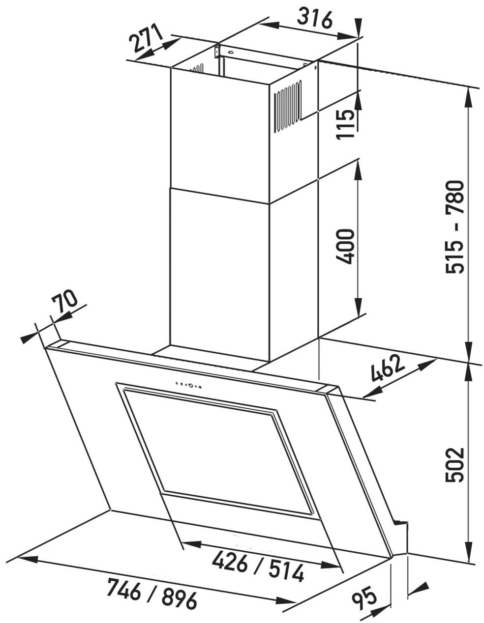 ORANIER LARA S - Abmessungen - 1