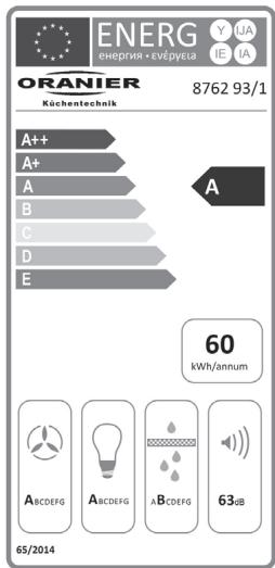 ORANIER LARA S - Produktdatenblatt nach EU-Veränderungen 65/2014 und 66/2014 - 1