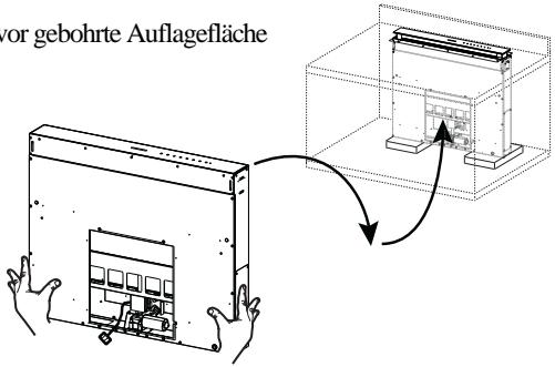 ROBLIN ZELIE 900 - Einsetzen des Haubenkörpers in die Arbeitsplattenmaterial von unten - 3