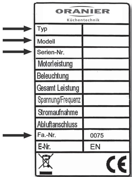ORANIER 4TC - Bitte beachten Sie: - 1