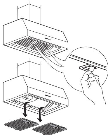 IKEA UPPFRISKANDE - Grease filter maintenance: - 1