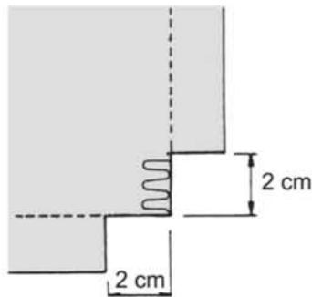 SINGER 14SH754 - 2) Angle interieur - 3