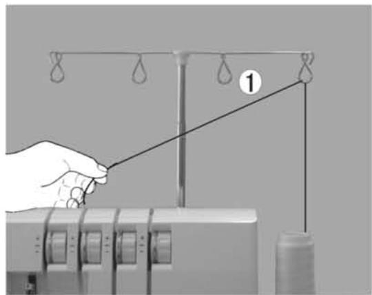 SINGER 14SH754 - 2) Enfilage du boucleur inférieur - 2