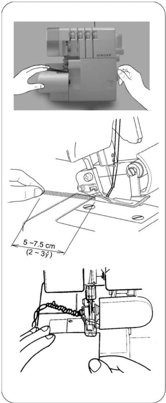 SINGER 14SH754 - 21.DEGAGEMENT DE LA CHAINETTE ET TEST DE COUTURE - 1