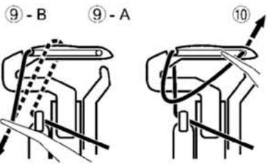 SINGER 14SH754 - 2) Enfilage du boucleur inférieur - 8