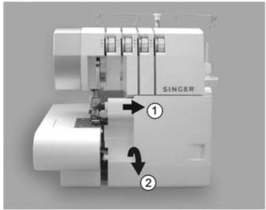 SINGER 14SH754 - 7.PARTIES PRINCIPALES DERRIERE LE Cache-BOUCLEURS - 1