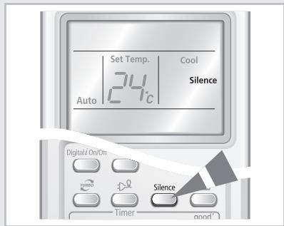 SAMSUNG AQV18VBGN - Sélection de la fonction du Silence - 1