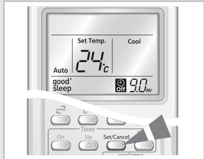 SAMSUNG AQV18VBGN - Sélection du Mode good'sleep - 4