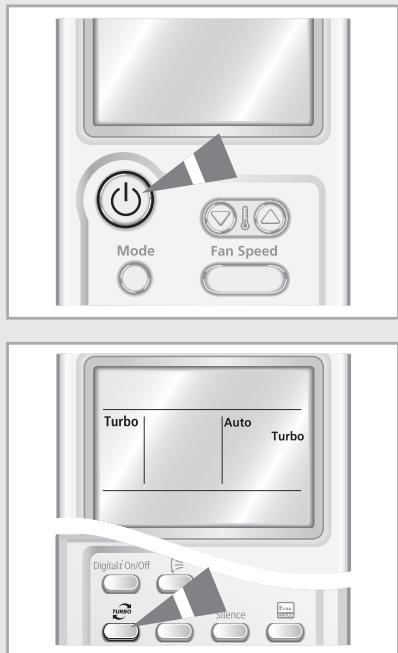 SAMSUNG AQV18VBGN - Sélection de la fonction Turbo - 1