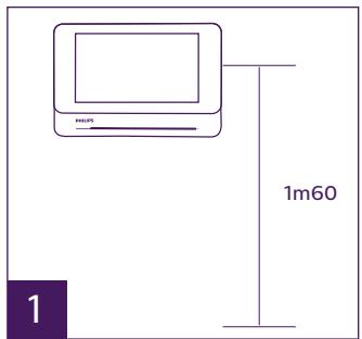 PHILIPS WELCOMEEYE CAM - Instalação do monitor principal ou suplementar - 1